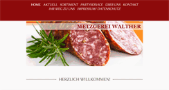 Desktop Screenshot of metzgerei-walther.de